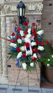 funeral red white & blue